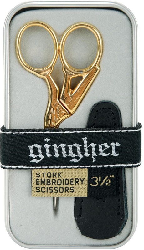 Gingher Stork Embroidery Scissors 3-1/2"