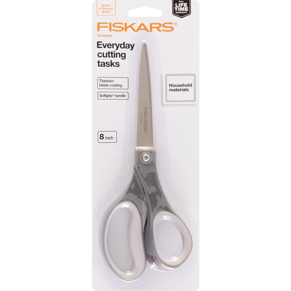 Fiskars Softgrip Titanium Scissors 8"#154090