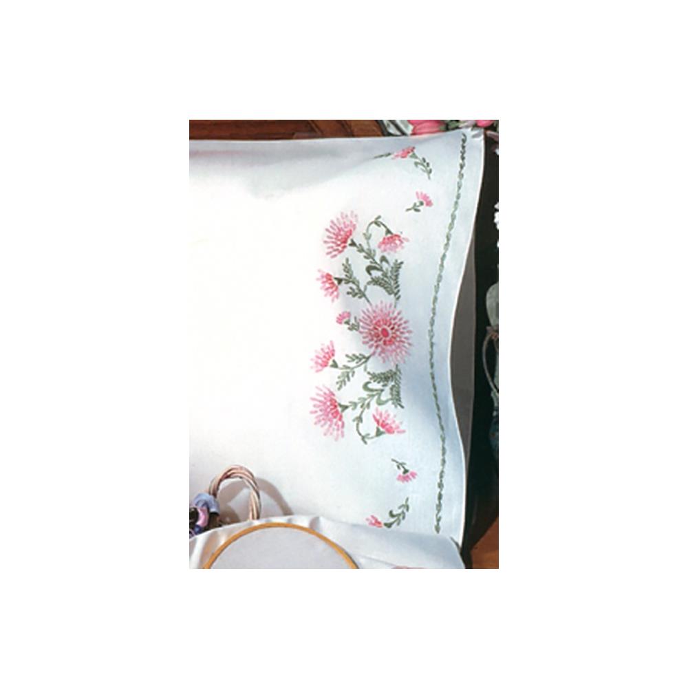 Gloriosa Pillowcase 20"X30" (Set of 2) T230093 - Stamped Embroidery