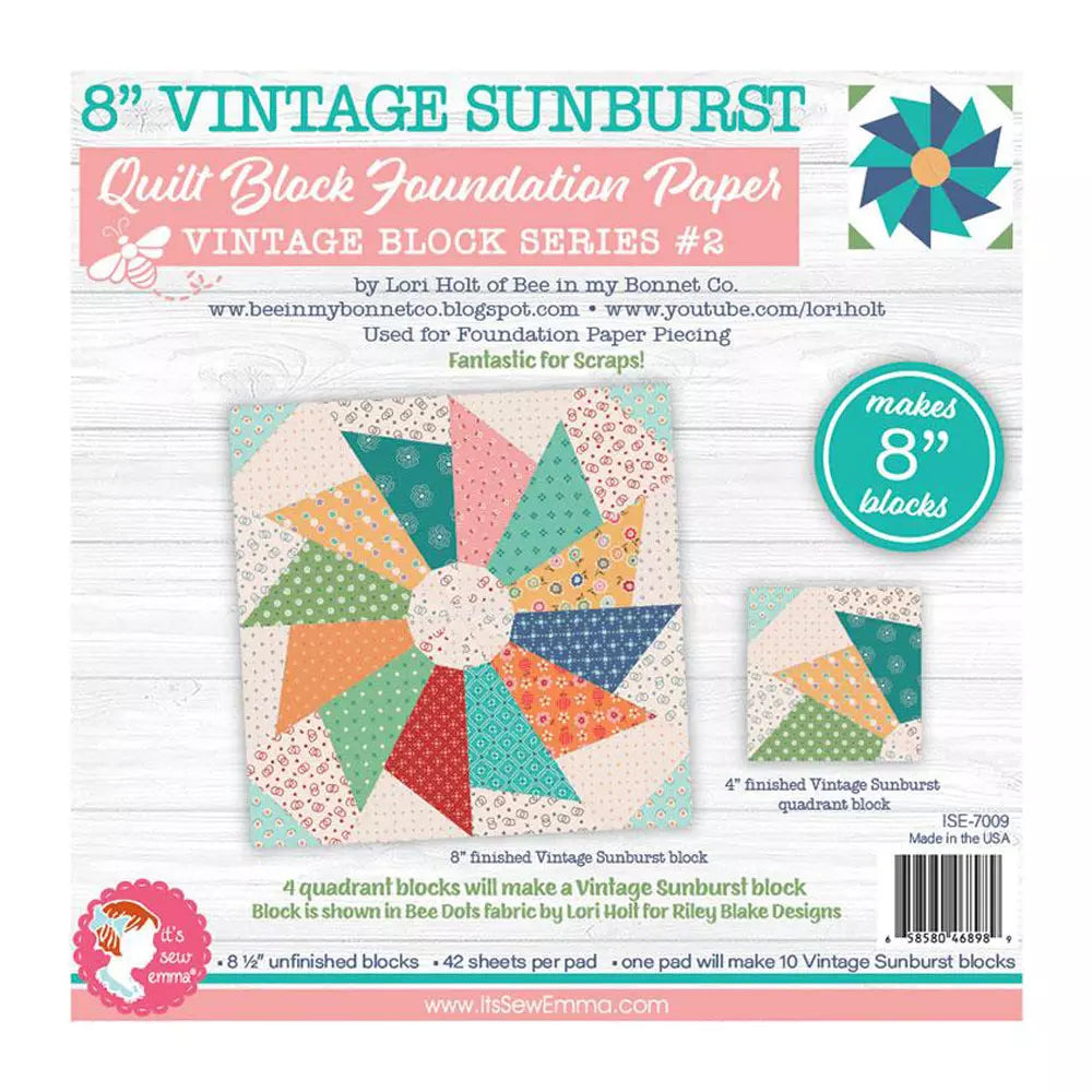 8in Vintage Sunburst Foundation Paper