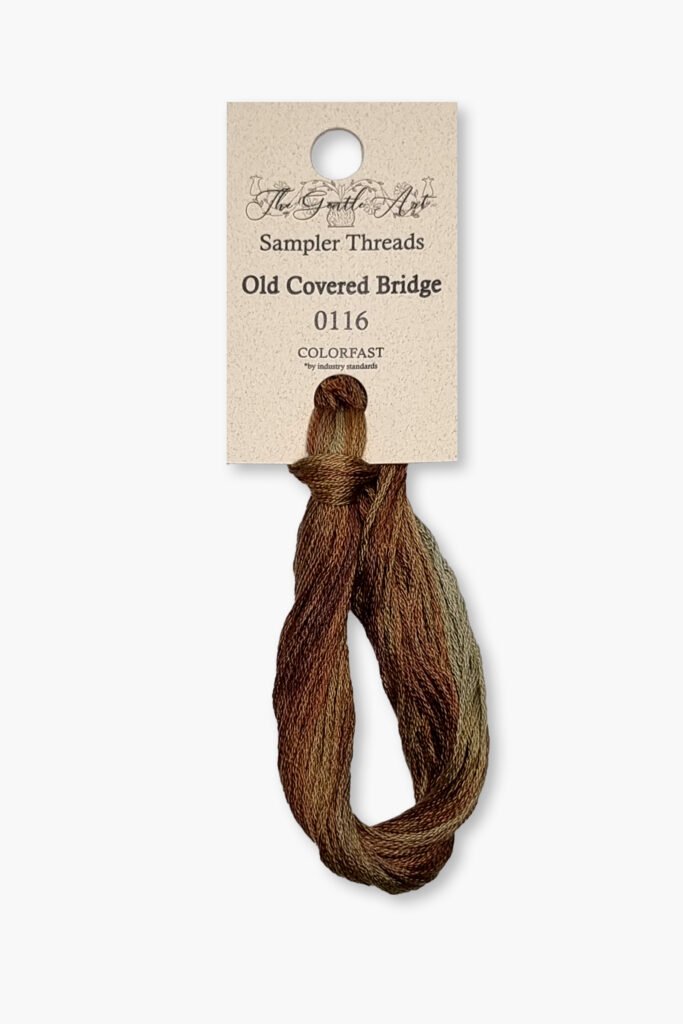 Gentle Art Sampler – Old Covered Bridge 0116B – 10 yd – 100% Cotone tinto a mano