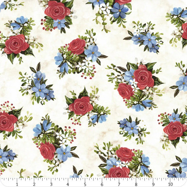 Farmhouse Americana Tossed Flower Bunches