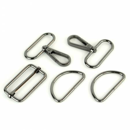 1.5 inch Style 3 Basic Hardware Kit - Gunmetal - Sallie Tomato