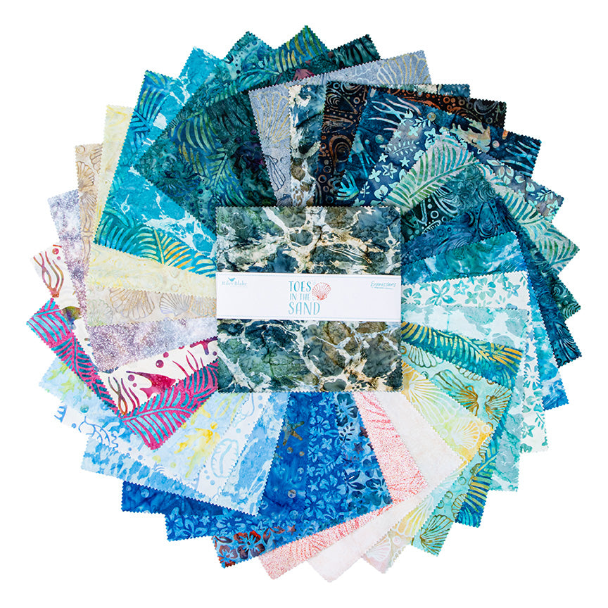 10" Stacker--Toes in the Sand Expressions Batiks by Riley Blake Designs SKU 10-23159-42