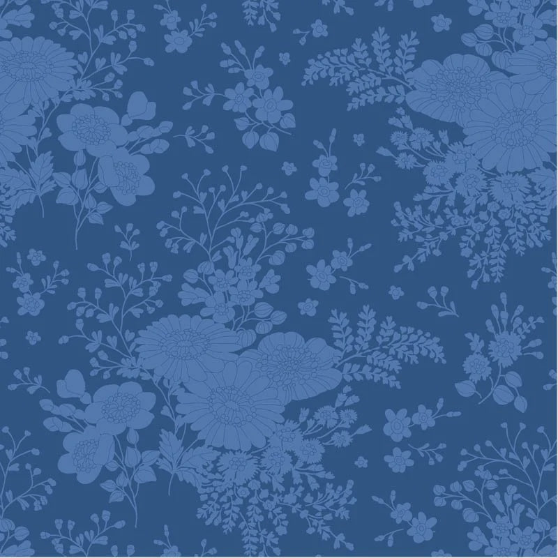 Tilda Something Blue collection Isolde Night quilting cotton fabric