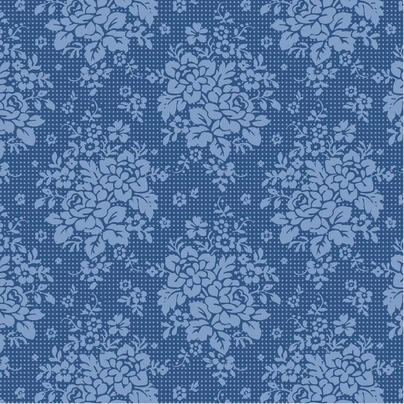 Tilda Something Blue collection Picknic Denim quilting cotton fabric