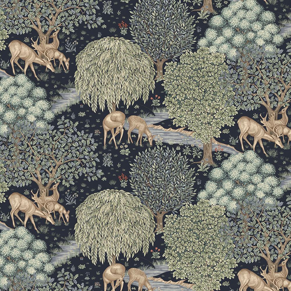 FreeSpirit - The Original Morris & Co. - The Brook - Indigo - Yardage