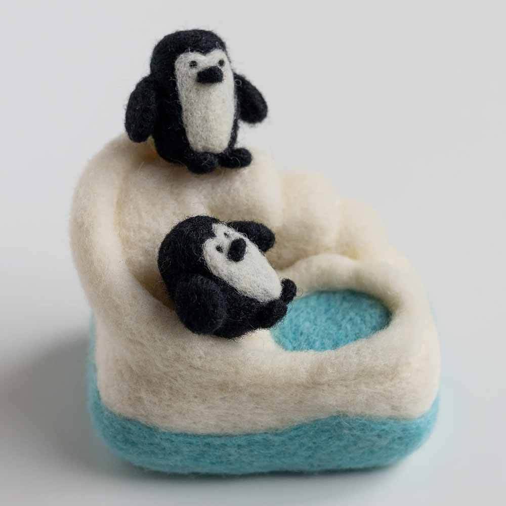 Felted Sky - Penguin Playground Mini Needle Felting Kit