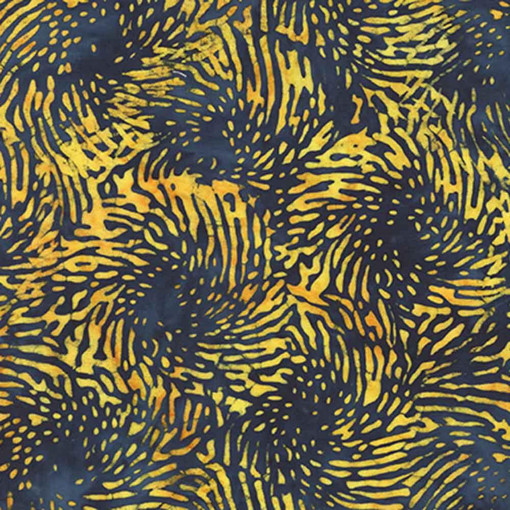 Anthology Fabrics by Windham - Baliscapes: Sapphire Batiks - Spiral - Glow - Yardage