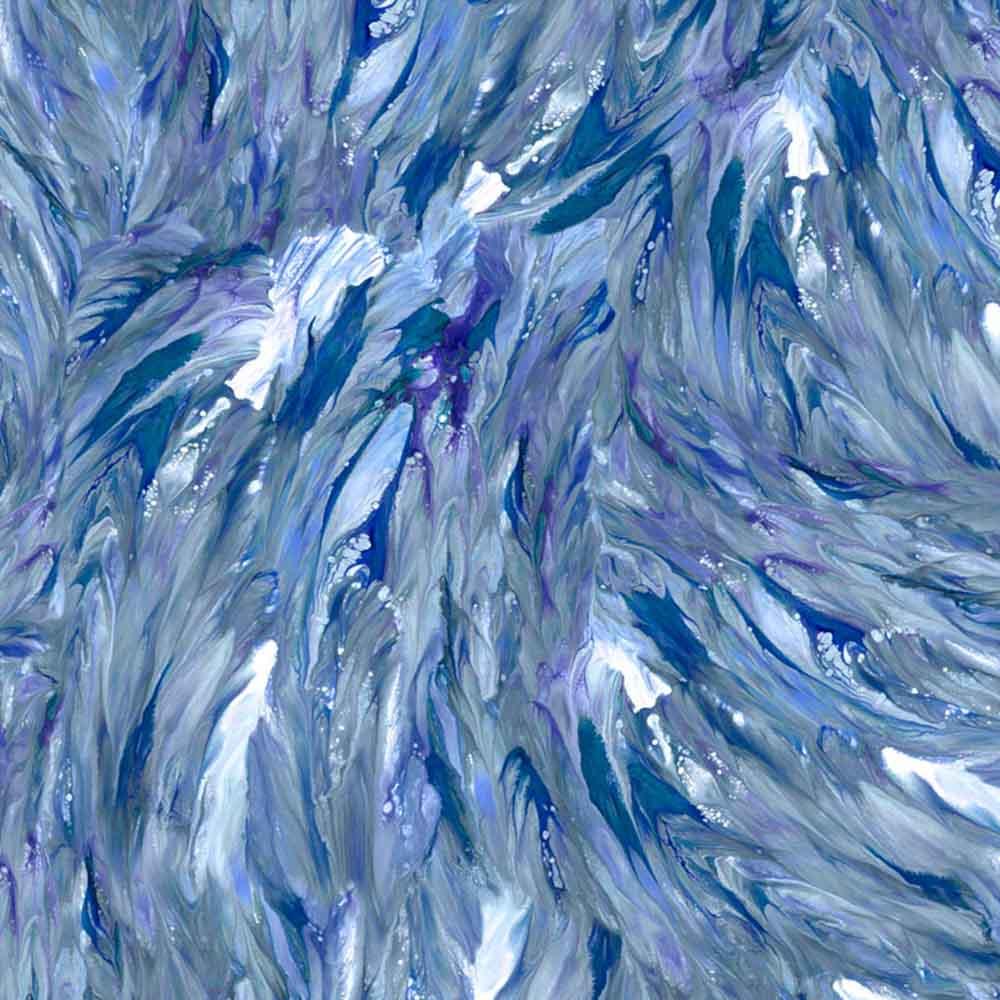 P&B Textiles - Fluidity Wide III - Blue - 108" Wide 3-Yard Back Pack
