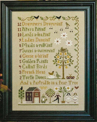 12 Days of Christmas Cross Stitch Pattern by Little House Needleworks