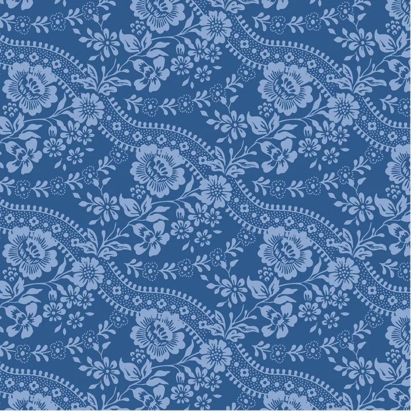Tilda Something Blue collection Celeste Denim quilting cotton fabric
