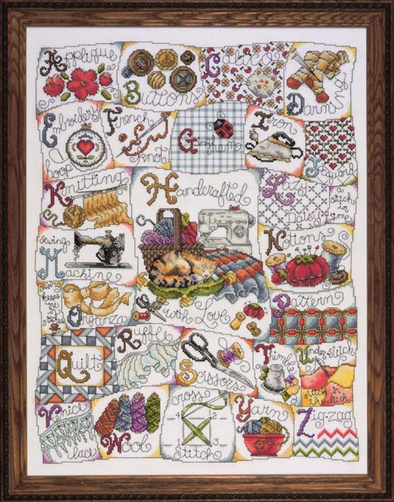 Stitching ABC (14 Count) - Cross Stitch Kit 16"x20"
