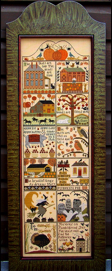 Autumn At Hawk Run Hollow - Cross Stitch Chart