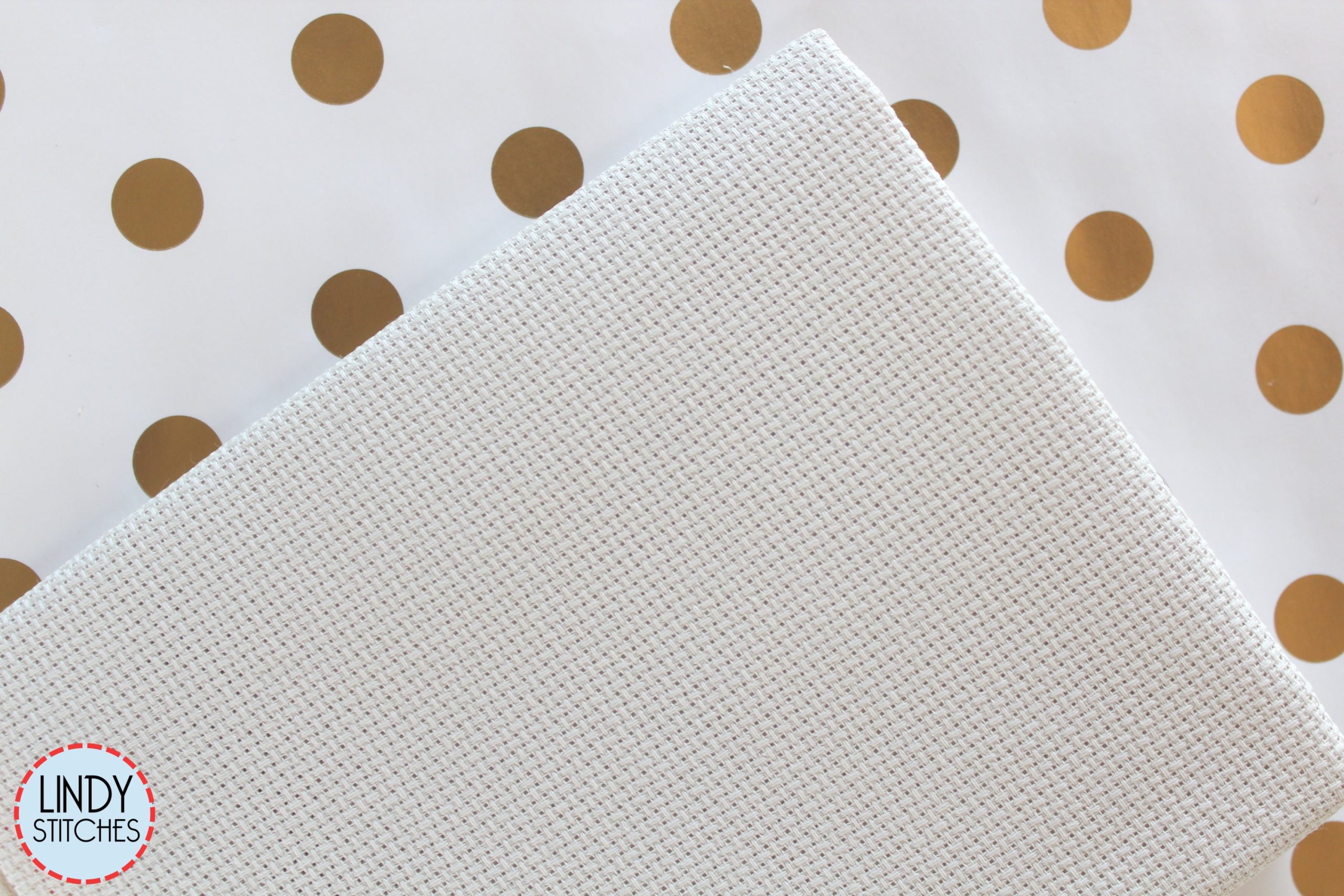 18 count Platinum Aida Fat Quarter by Zweigart Cross Stitch Fabric Fat Quarter