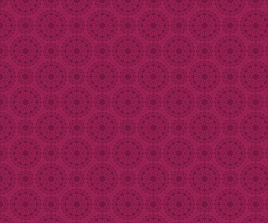 Among The Wildflowers: MEADOWSWEET BERRY Fabric (1/2 yd) by Shelly Cavanna