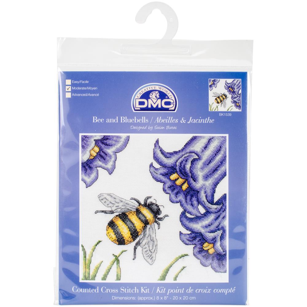 Bee And Bluebells - Counted Cross Stitch Kit