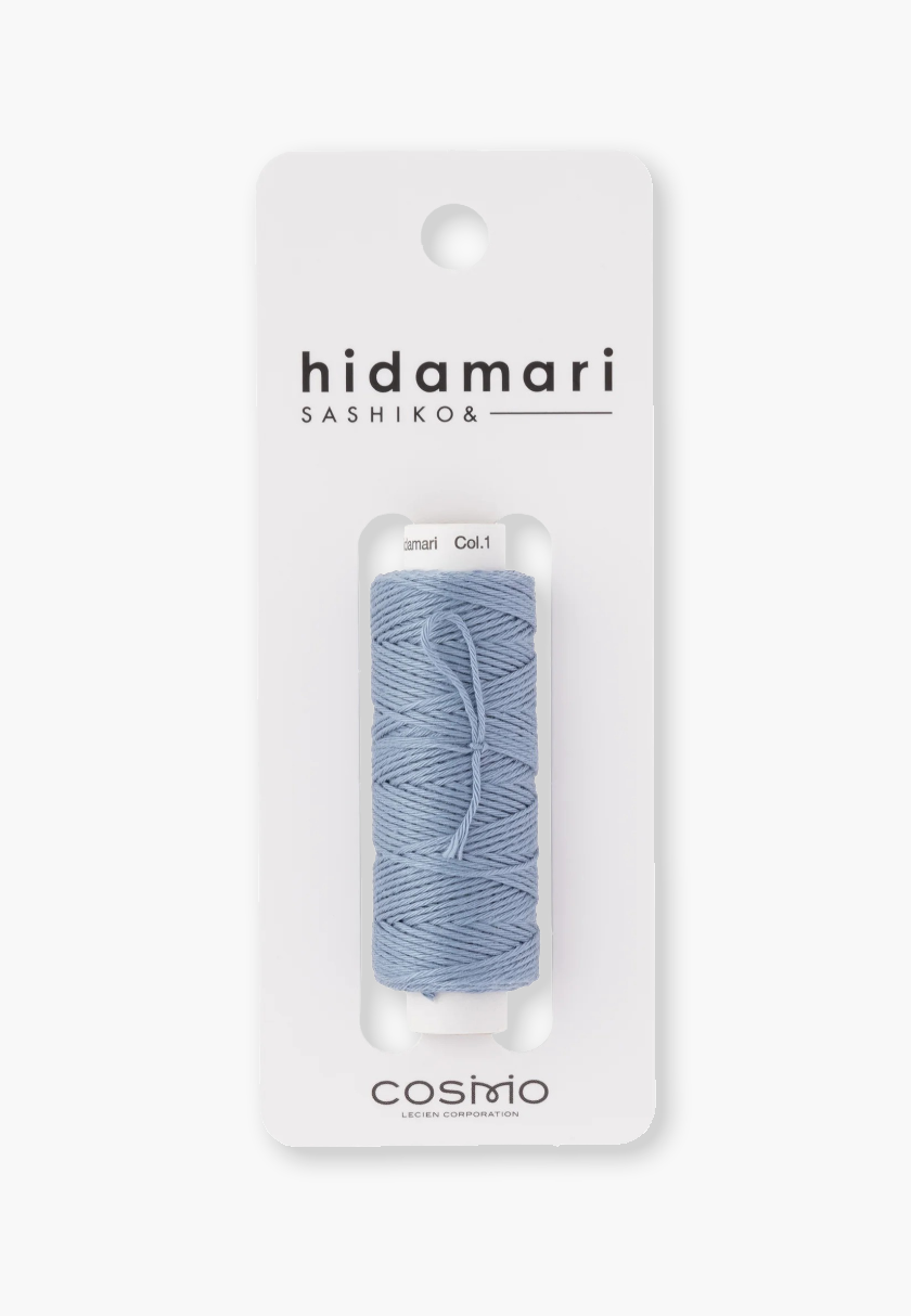 COSMO Hidamari Sashiko Thread 88 – Color 1 Russian Blue – 100% Solid Cotton