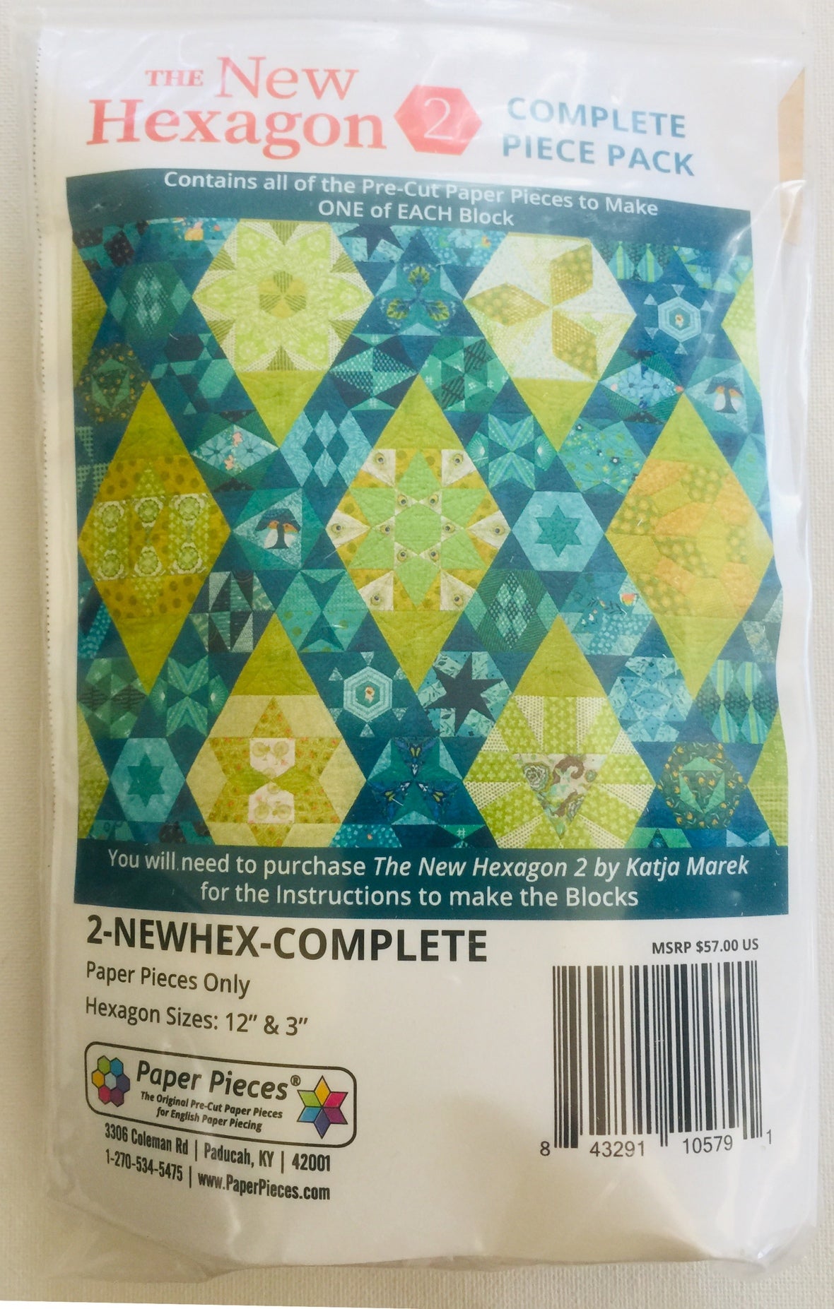 The New Hexagon 2 Complete Paper Piece Pack (By Special Order: Read description for full details)