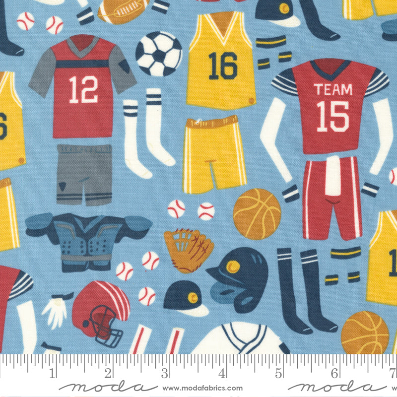 All Star Sky Suit Up Yardage by Stacy Iest Hsu for Moda Fabrics