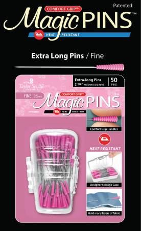 Tailor Mate Magic Pins--Extra Long, Fine, 50/pack
