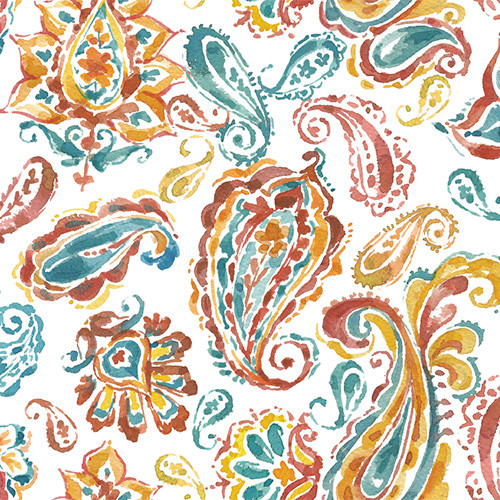 Pumpkin Please PICTURESQUE PAISLEY Fabric (1/2 yd.)