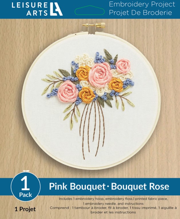 Leisure Arts 6" Bouquet #LAK56824 - Embroidery Kit