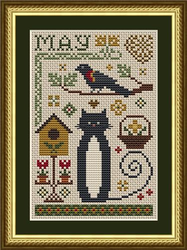 May Cat - Cross Stitch Chart