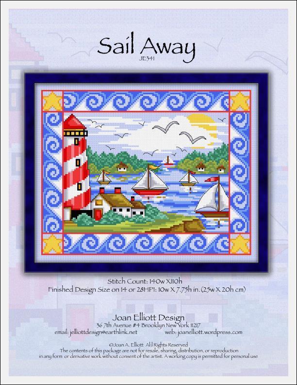 Sail Away JE341 - Cross Stitch Chart