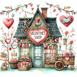 Valentine's Shop Magnet - Needle Minder