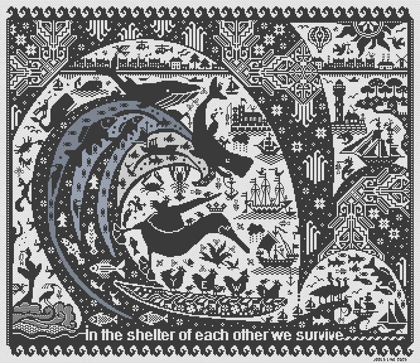 The Seventh Wave LD153 - Cross Stitch Chart