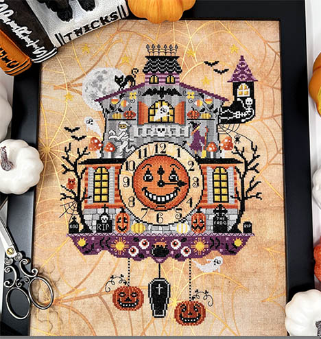 The Haunted Cuckoo Clock All Parts, 1-4 - Cross Stitch Chart