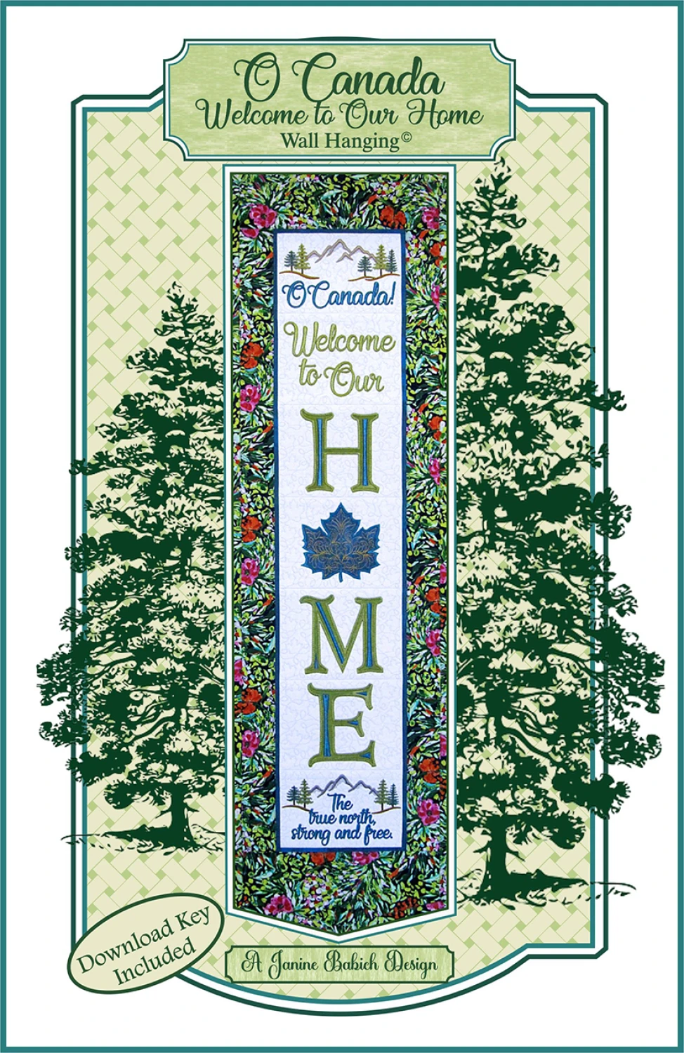 O Canada Welcome to Our Home #JBDWTOH6 - Machine Embroidery Pattern