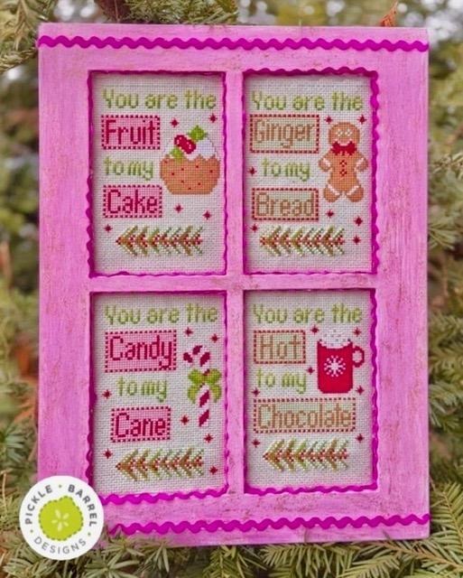 Candy Cane Christmas 4-Pack - Cross Stitch Chart