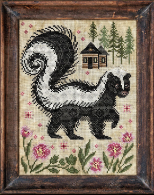 The Skunk #10 - A Year In The Woods II - Cross Stitch Chart