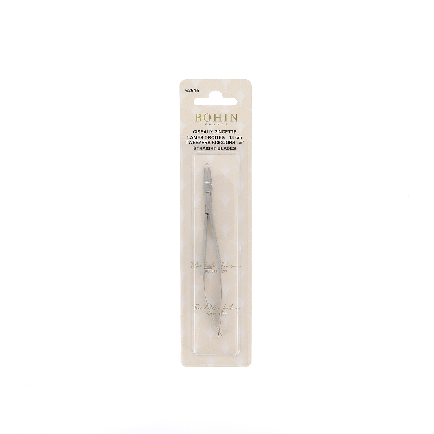 Bohin Scissors Tweezers 5" Straight Blades #62615N