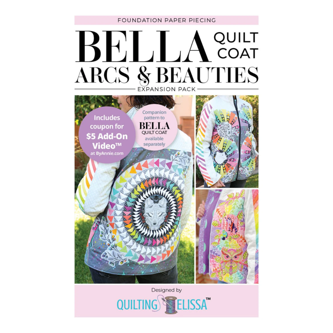 Bella Arcs and Beauties FPP Expansion Pack for Bella Quilted Coat #QE102 - Quilting Pattern