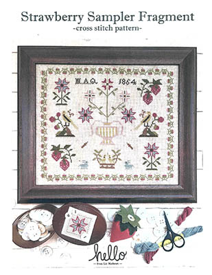 Strawberry Sampler Fragment - Cross Stitch Chart