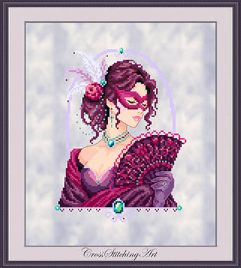 Fiora, The Venetian Rose - Cross Stitch Chart