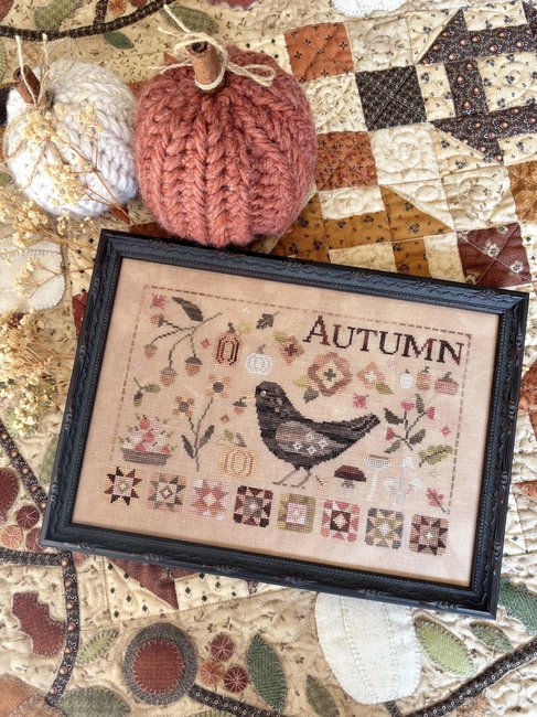 Autumn Blackbird - Cross Stitch Chart