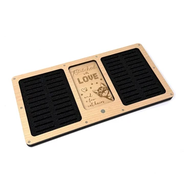 Pip & Chip Large Cat Working Tray for Cross Stitch and Embroidery (Holds 48 Standard Bobbins)