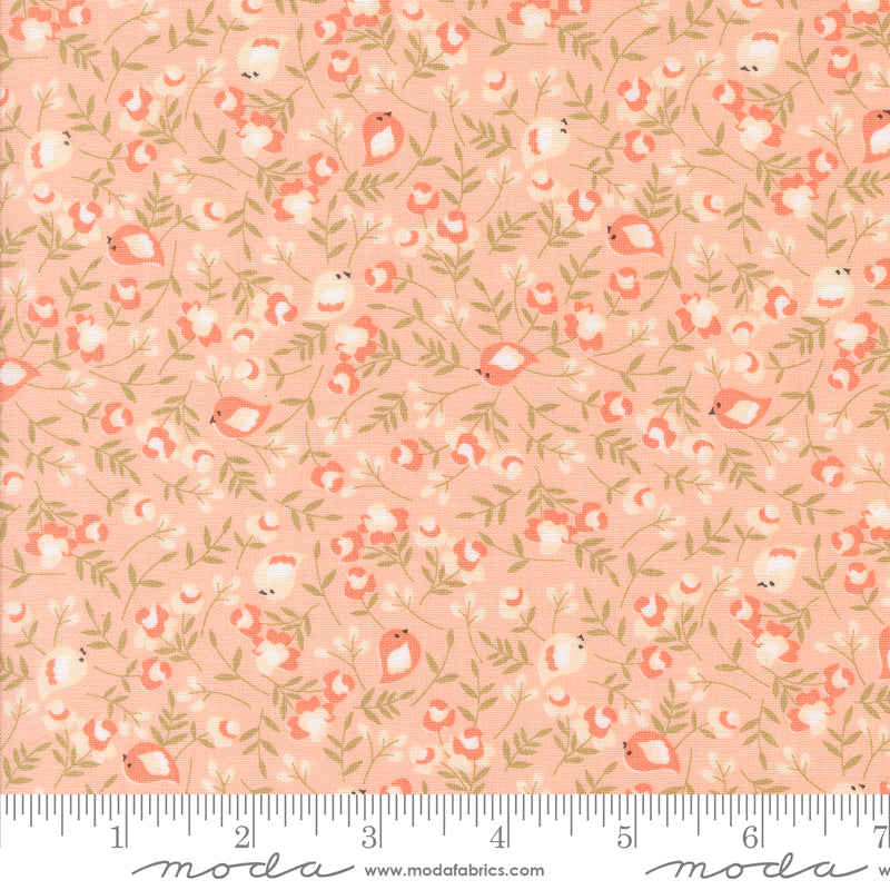 Abloom Bubble Gum Songbird Yardage by Corey Yoder for Moda Fabrics