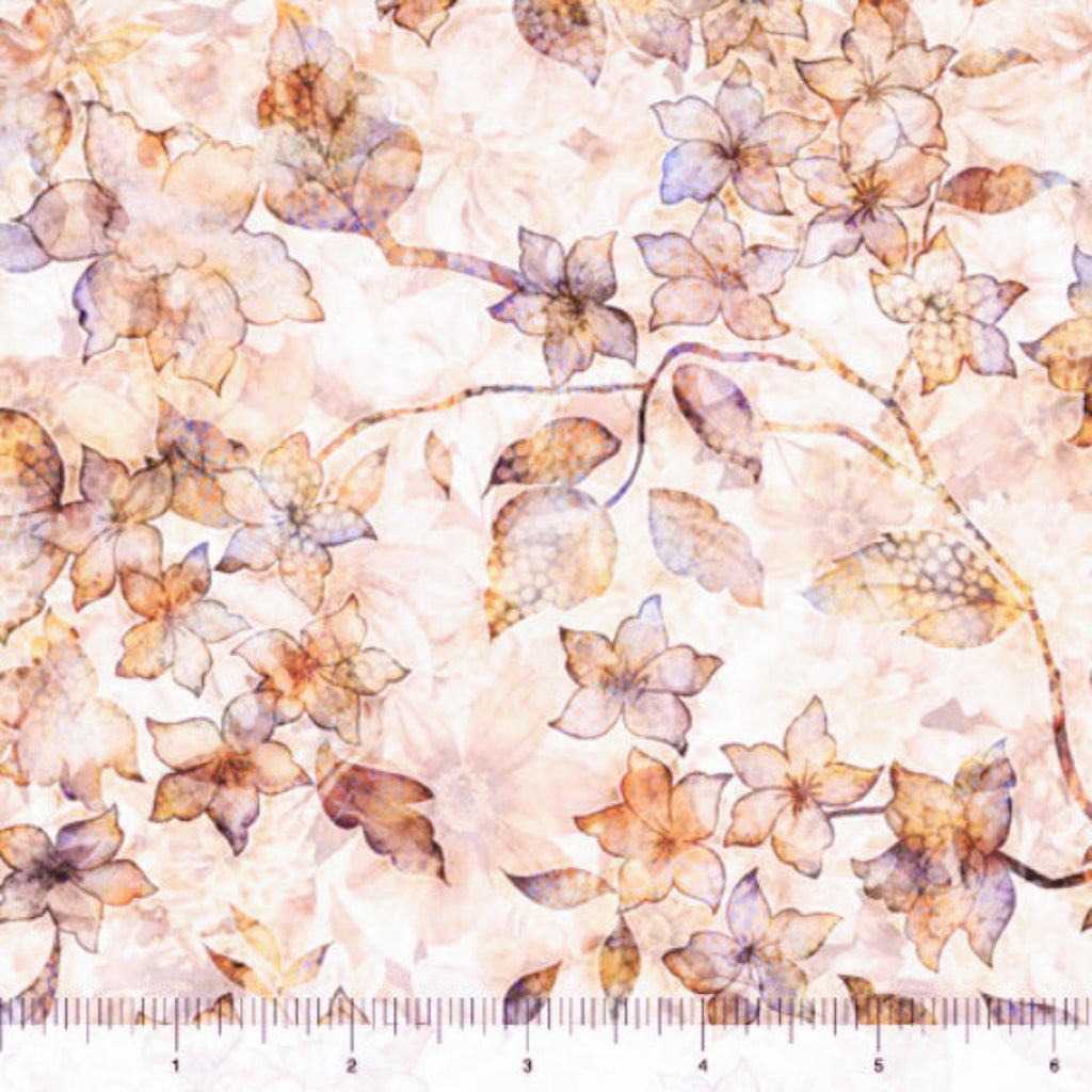 108" Got Your Back Tonal Floral Wide Quilt Back by Dan Morris