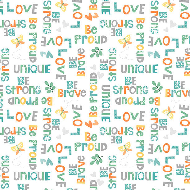 3073 42033 179 || Safari Snuggles || Word Toss White