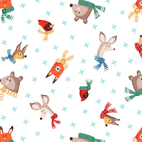 Winter Forest Friends Winter Forest Friends Head Toss White 31038-z