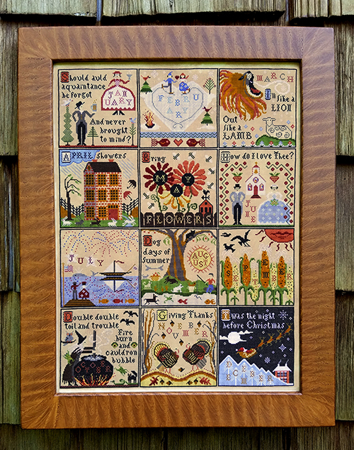 Year at Hawk Run Hollow - Cross Stitch Chart