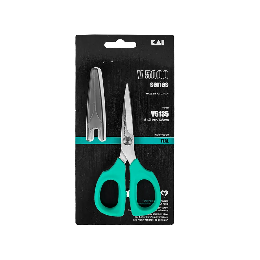 Kai 5.5-Inch Embroidery Scissors with Blade Cover