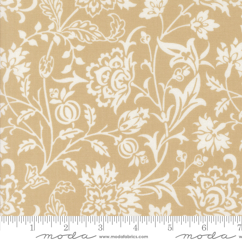 Agatha Road Fog Harvest Floral Yardage by Fig Tree & Co. for Moda Fabrics