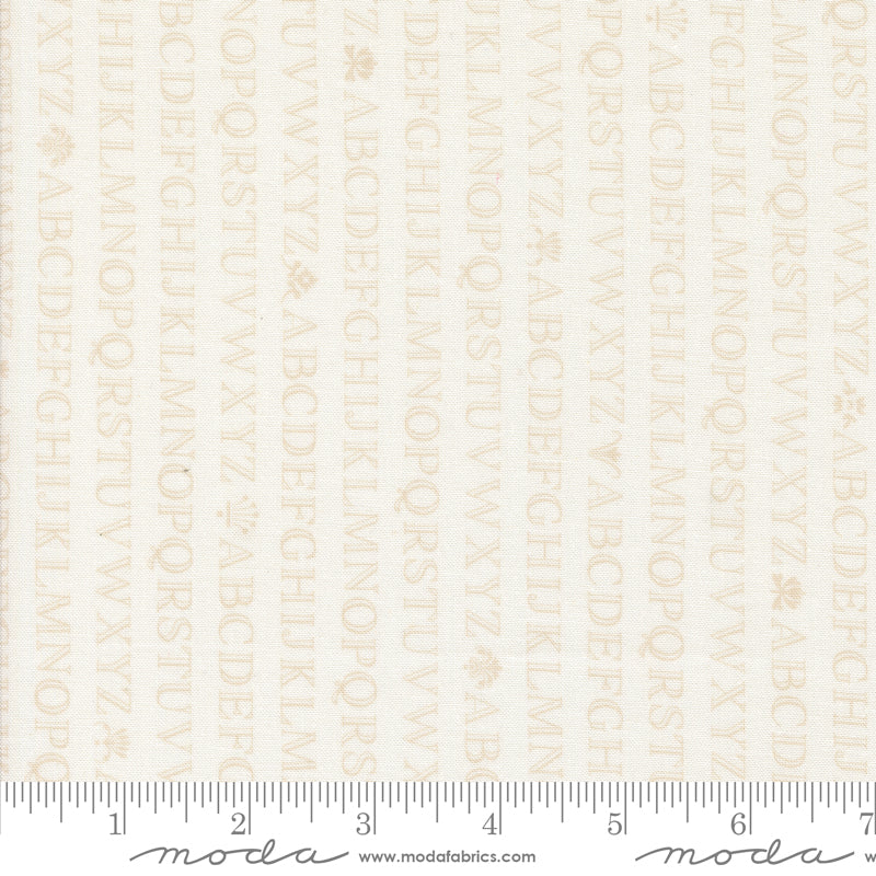 Agatha Road Ghost Alphabet Yardage by Fig Tree & Co. for Moda Fabrics