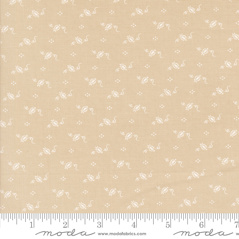 Agatha Road Smoke Tiny Pumpkins Yardage by Fig Tree & Co. for Moda Fabrics